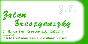 zalan brestyenszky business card